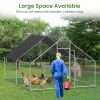 Large metal chicken coop, walk-in chicken coop, galvanized wire poultry chicken coop