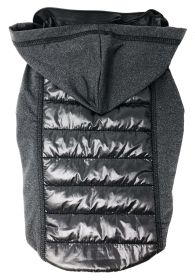 Pet Life 'Apex' Lightweight Hybrid 4-Season Stretch and Quick-Dry Dog Coat w/ Pop out Hood (Color: Black, size: X-Small)