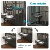 Modern Kennel Dogs room up to 80 LB, Dog crate furniture with Multi-Purpose Rremovable Ttray, Double-Door Dog House, lift Panel